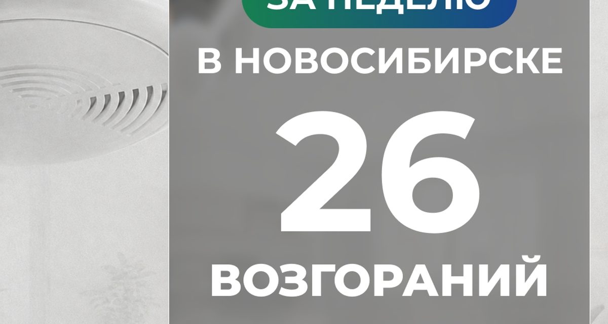 В Новосибирске за неделю произошло 26 возгораний, а 21 многодетной семье выдали дымовые извещатели